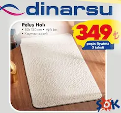 DİNARSU PELUŞ HALI 80X150 CM fiyat ve kampanya bilgisi